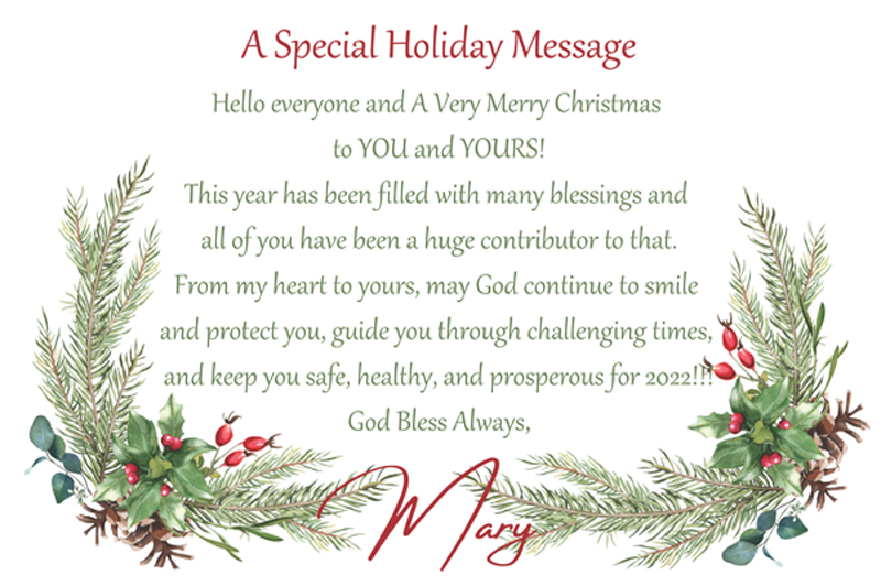 A Very Special Holiday Message