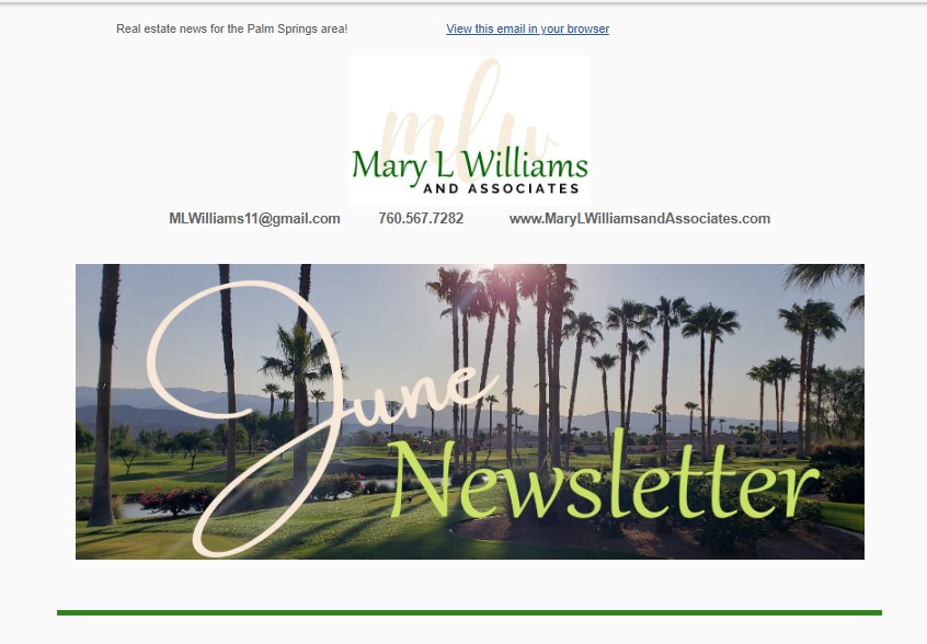 Hot Off the Presses!! Mary L Williams June Newsletter 2022