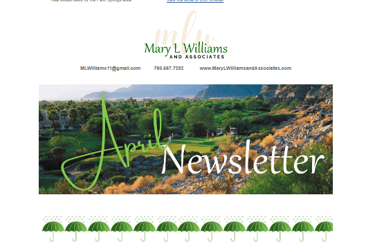 April Newsletter