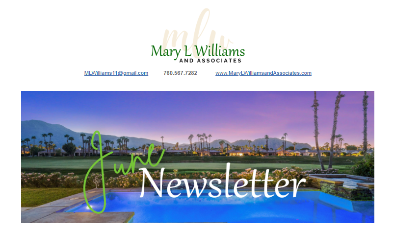 Image for Mary's Newsletter
