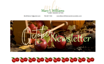Mary Williams & Associates October Newsletter