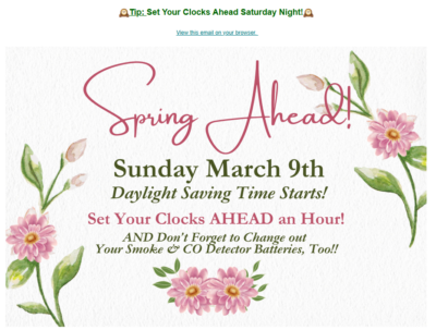 Spring Ahead 2025