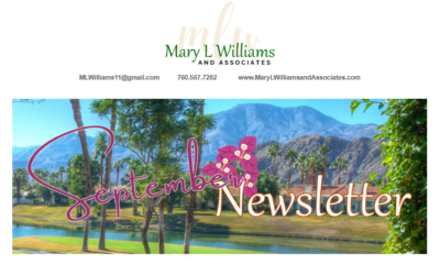 Mary's September 2025 Newsletter