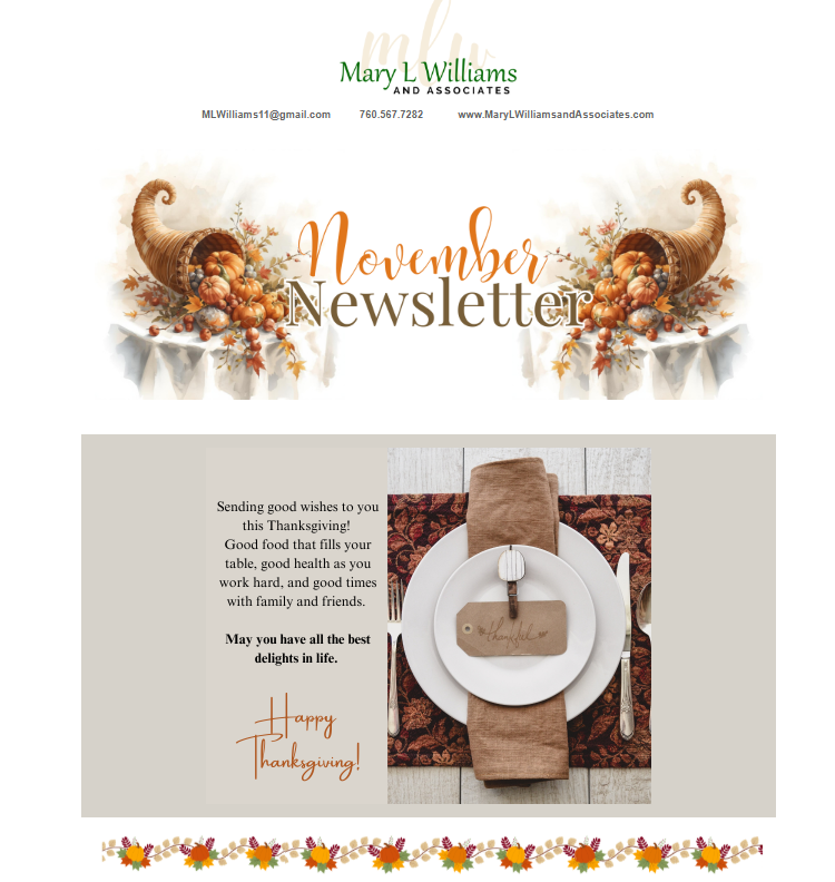 November Newsletter