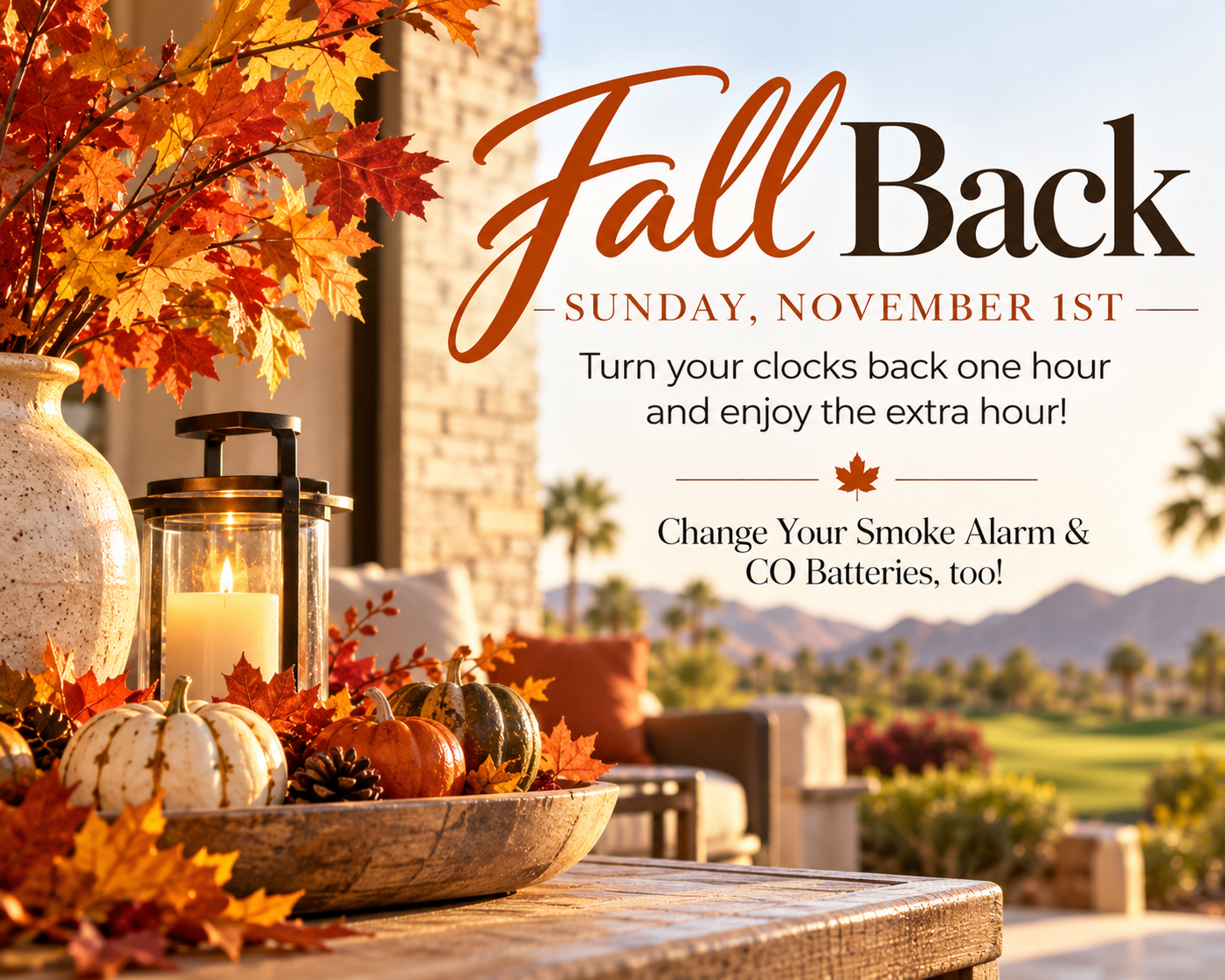 Time to Fall Back!